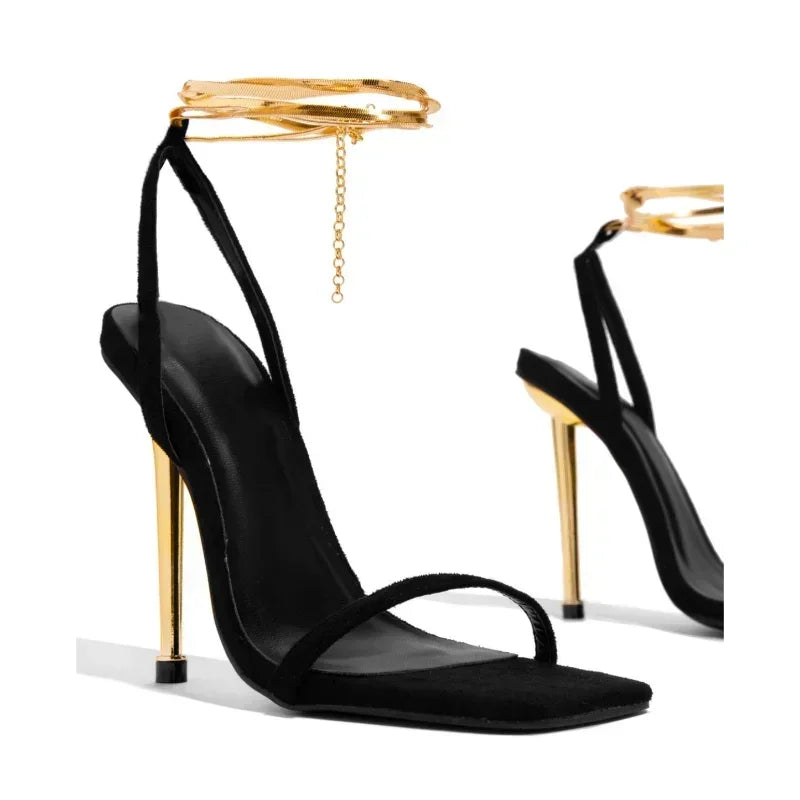 Gold Padlock High Heels