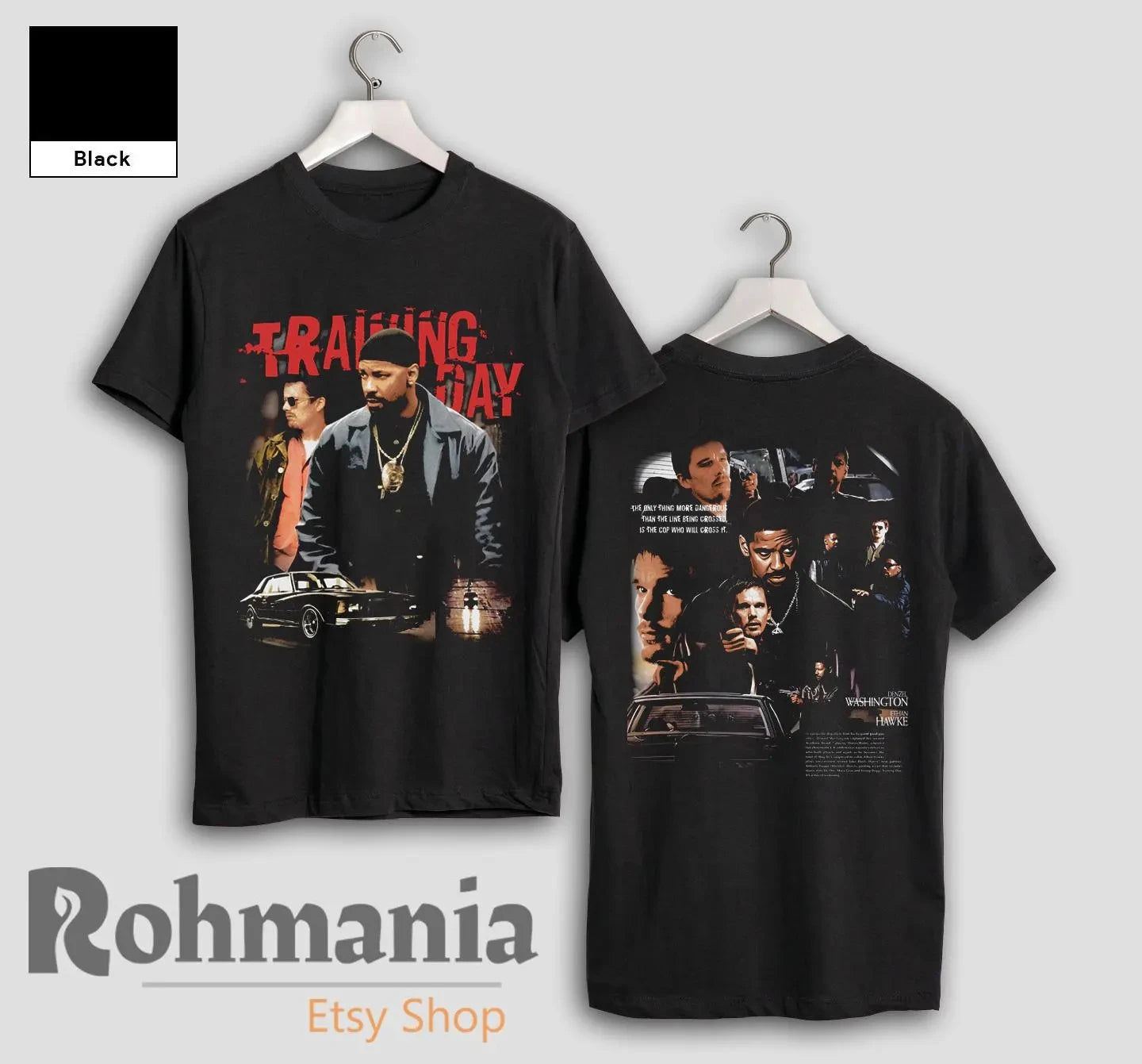 Denzel Washington T-shirts, "Training Day"