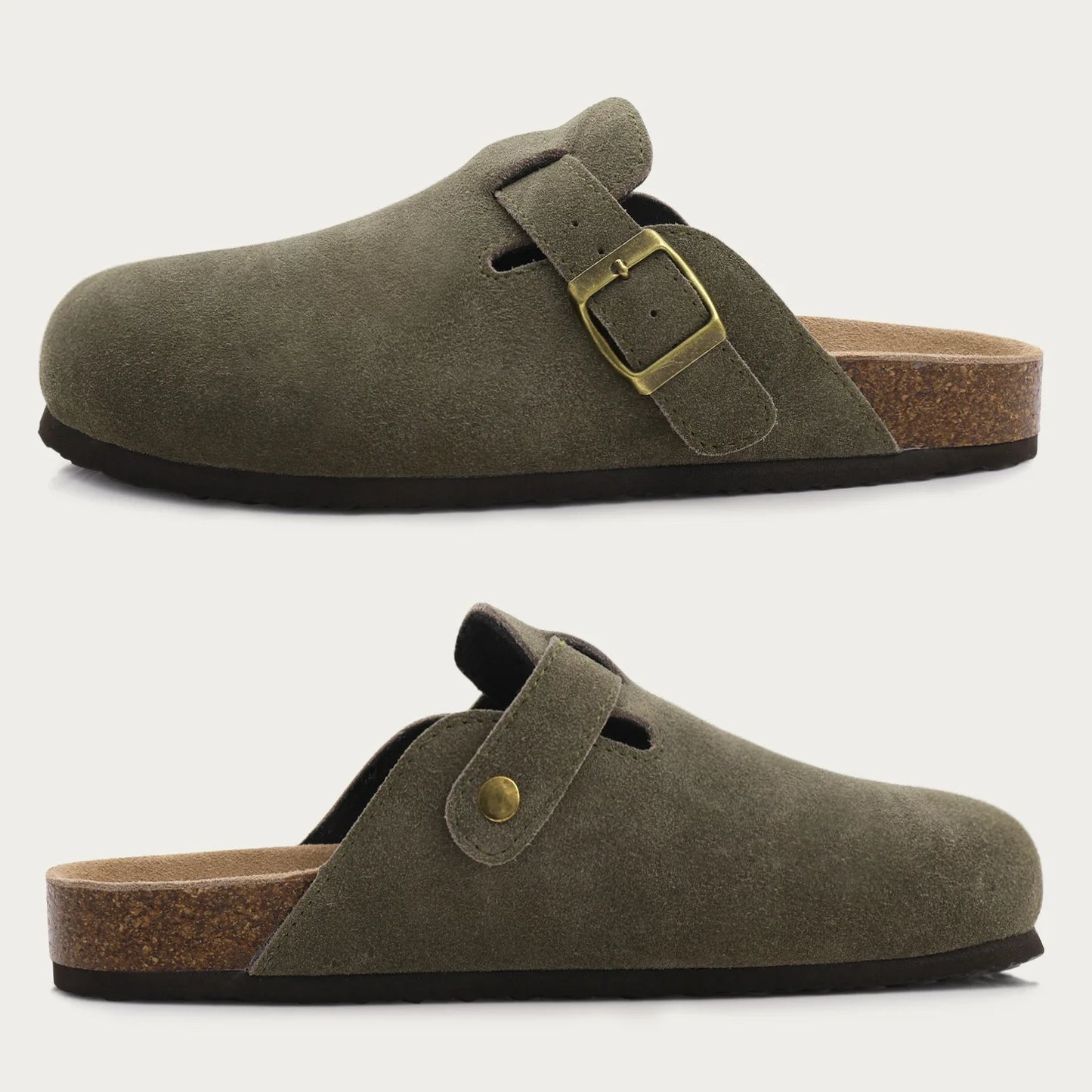 Suede Clogs