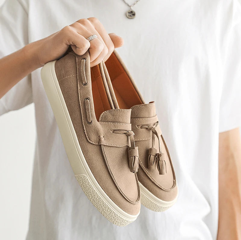 Suede Leather Handmade Loafers