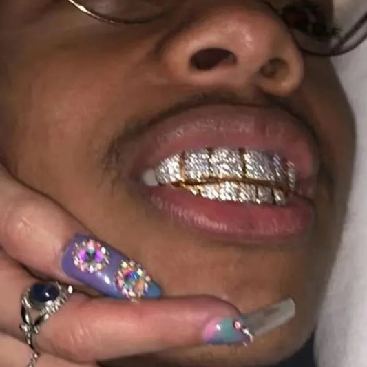 6/6 Iced Out CZ Stone Grillz
