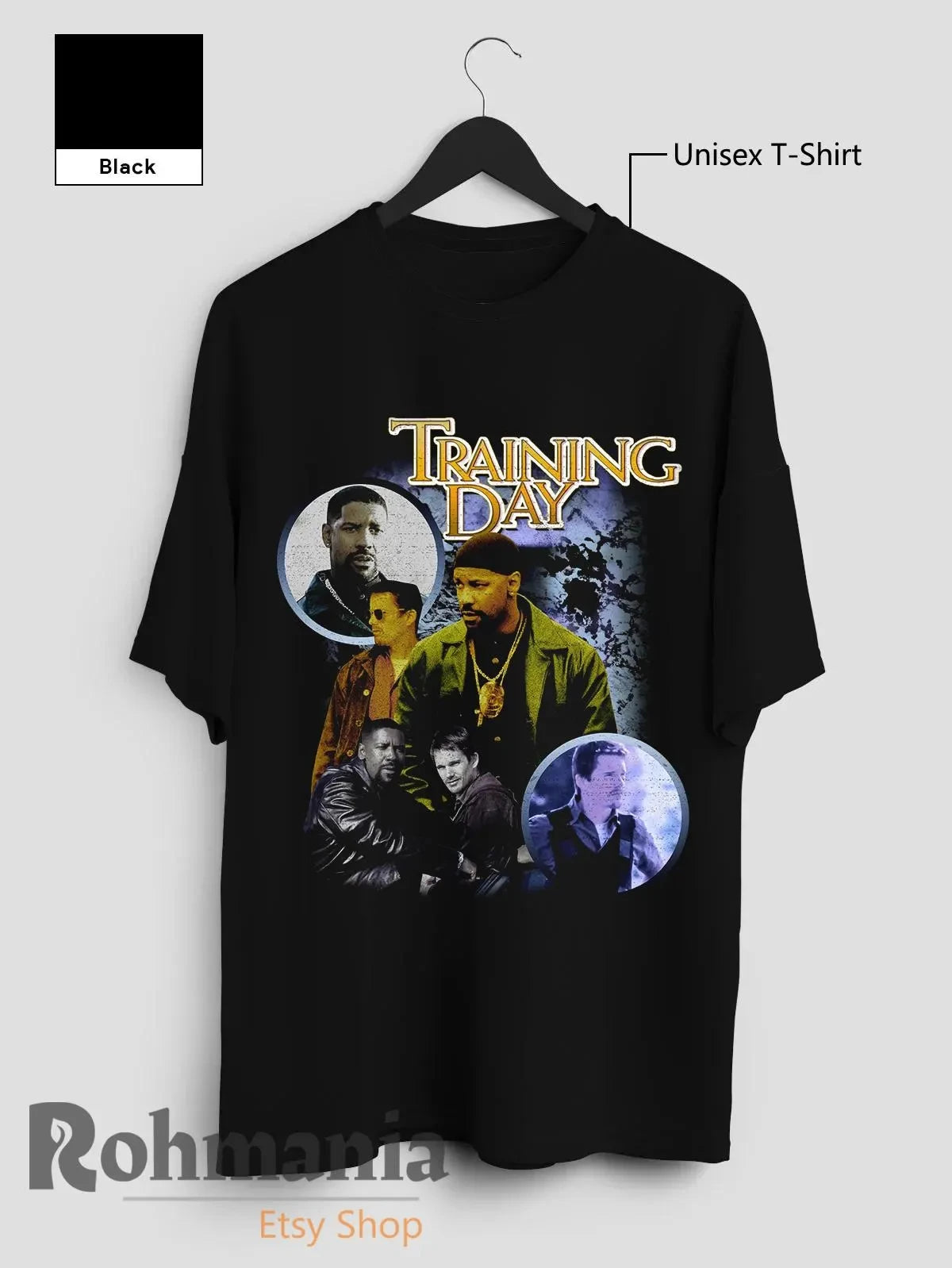 Denzel Washington T-shirts, "Training Day"