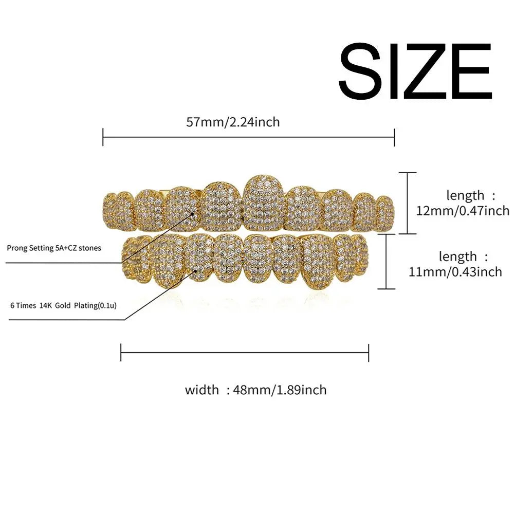 Rhinestone Hollow Charm Grillz