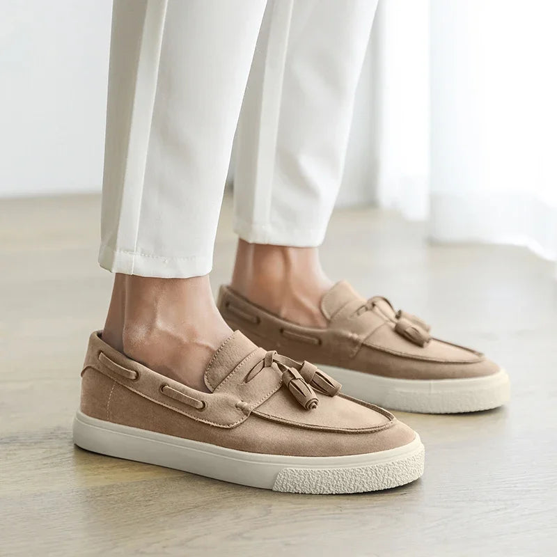 Suede Leather Handmade Loafers