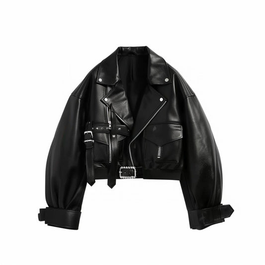 Unisex leather jacket